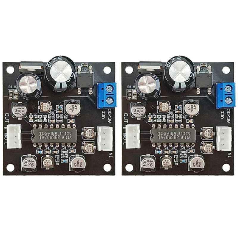 2X TA7668 Tape Drive Preamplifier Amplifier Tape Deck Board Magnetic Head Preamp Audio Recorder Desktop Radio DIY
2X TA7668 Tape Drive Preamplifier Amplifier Tape Deck Board Magnetic Head Preamp Audio Recorder Desktop Radio DIY