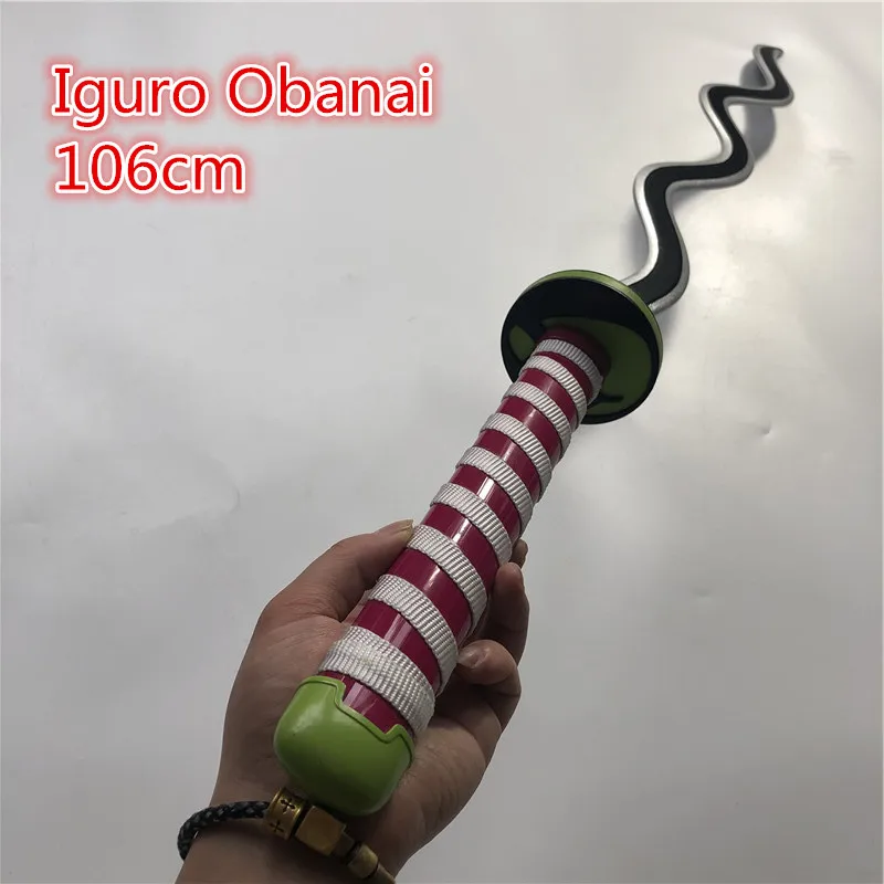 106cm Anime Demon Slayer Kimetsu no Yaiba Iguro Obanai Cosplay Sword Kimetsu No Yaiba Iguro Obanai Cosplay Costum sword Prop 
106cm Anime Demon Slayer Kimetsu no Yaiba Iguro Obanai Cosplay Sword Kimetsu No Yaiba Iguro Obanai Cosplay Costum sword Prop