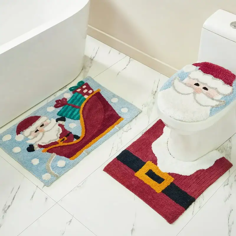 Claus Multicolor Cotton/Polyester Bath Rug Set, Non-Slip, 3 Pieces Tapetes para habitación Girl room decor Room accessories for
Claus Multicolor Cotton/Polyester Bath Rug Set, Non-Slip, 3 Pieces Tapetes para habitación Girl room decor Room accessories for