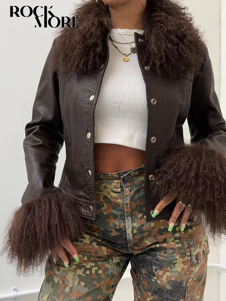 Женская байкерская куртка Rockmore, повседневная куртка из искусственной кожи с длинным рукавом и мехом, с капюшоном в стиле пэчворк, уличная од...
Женская байкерская куртка Rockmore, повседневная куртка из искусственной кожи с длинным рукавом и мехом, с капюшоном в стиле пэчворк, уличная од...