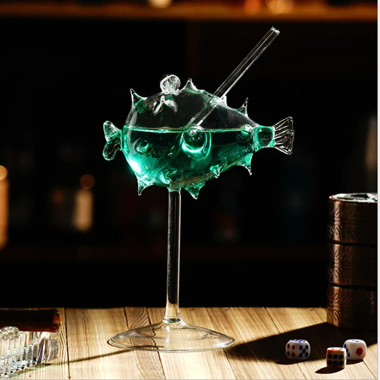 Creative puffer fish dolphin octopus online celebrity glass high borosilicate glass goblet personalized cocktail glass
Creative puffer fish dolphin octopus online celebrity glass high borosilicate glass goblet personalized cocktail glass