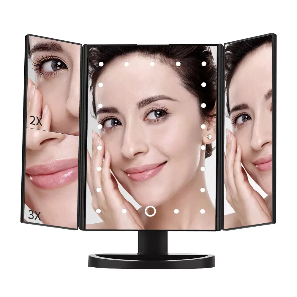 NEW2023 22 LED Makeup Mirror Light 3 Folding Magnifying Vanity Mirror Cosmetics 1X/2X/3X Magnifier Touch Screen Table Desktop La
NEW2023 22 LED Makeup Mirror Light 3 Folding Magnifying Vanity Mirror Cosmetics 1X/2X/3X Magnifier Touch Screen Table Desktop La