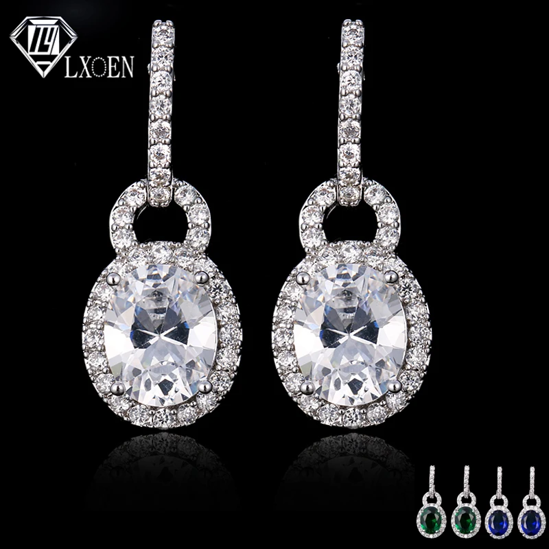 LXOEN 2019 Fashion 4 Color Round Zircon Crystal Drop Earrings for Women White Silver Color Party Wedding Jewelry Gift
LXOEN 2019 Fashion 4 Color Round Zircon Crystal Drop Earrings for Women White Silver Color Party Wedding Jewelry Gift