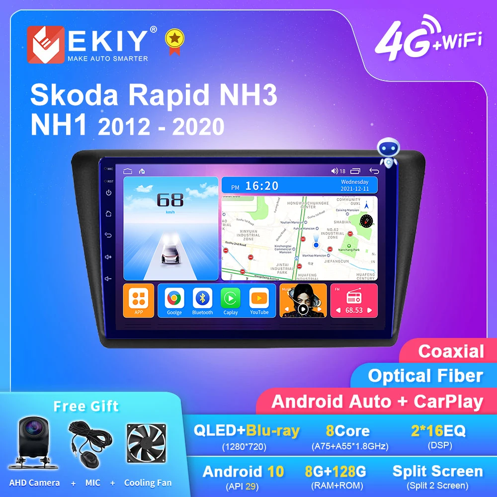 EKIY T7 QLED DSP Android Auto Radio For Skoda Rapid NH3 NH1 2012 - 2020 Stereo Multimedia Player Carplay Navigation GPS 2din DVD
EKIY T7 QLED DSP Android Auto Radio For Skoda Rapid NH3 NH1 2012 - 2020 Stereo Multimedia Player Carplay Navigation GPS 2din DVD
