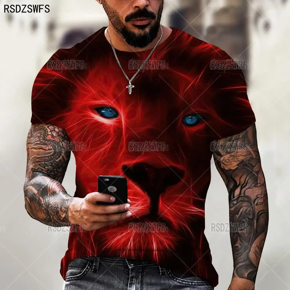 animal printing Wolf Men T-Shirt Summer Trend Casual O-Neck Short Sleeve Oversized T-Shirt Fashion Streetwear Selling Hip Hop
animal printing Wolf Men T-Shirt Summer Trend Casual O-Neck Short Sleeve Oversized T-Shirt Fashion Streetwear Selling Hip Hop