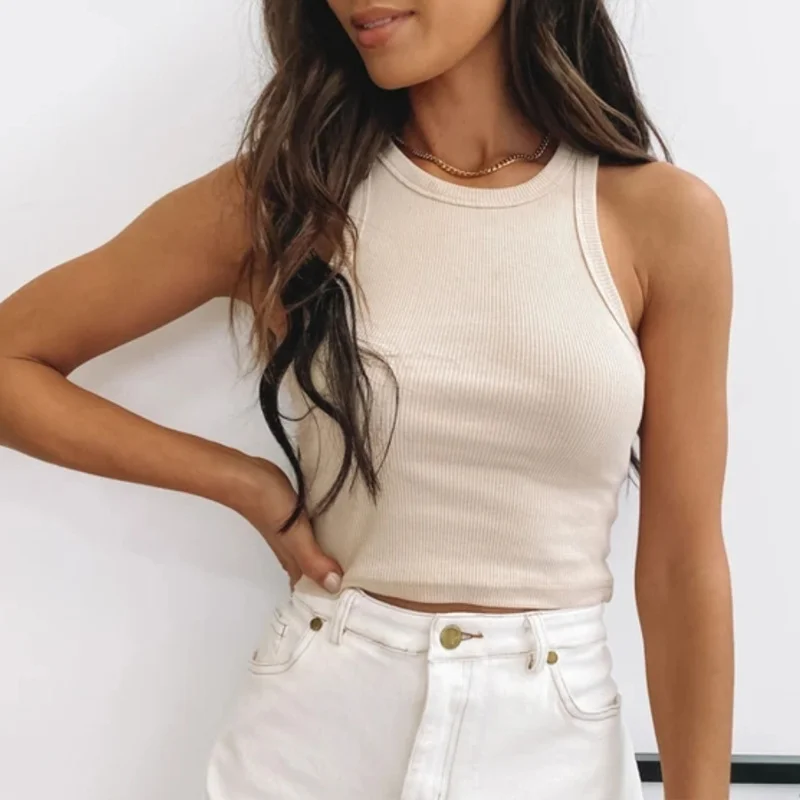 Tank Tops Sexy Crop Vest Solid Harajuku Korean Female Off Shoulder Knitted Khaki White Summer Women Crop Top Women Clothing
Tank Tops Sexy Crop Vest Solid Harajuku Korean Female Off Shoulder Knitted Khaki White Summer Women Crop Top Women Clothing