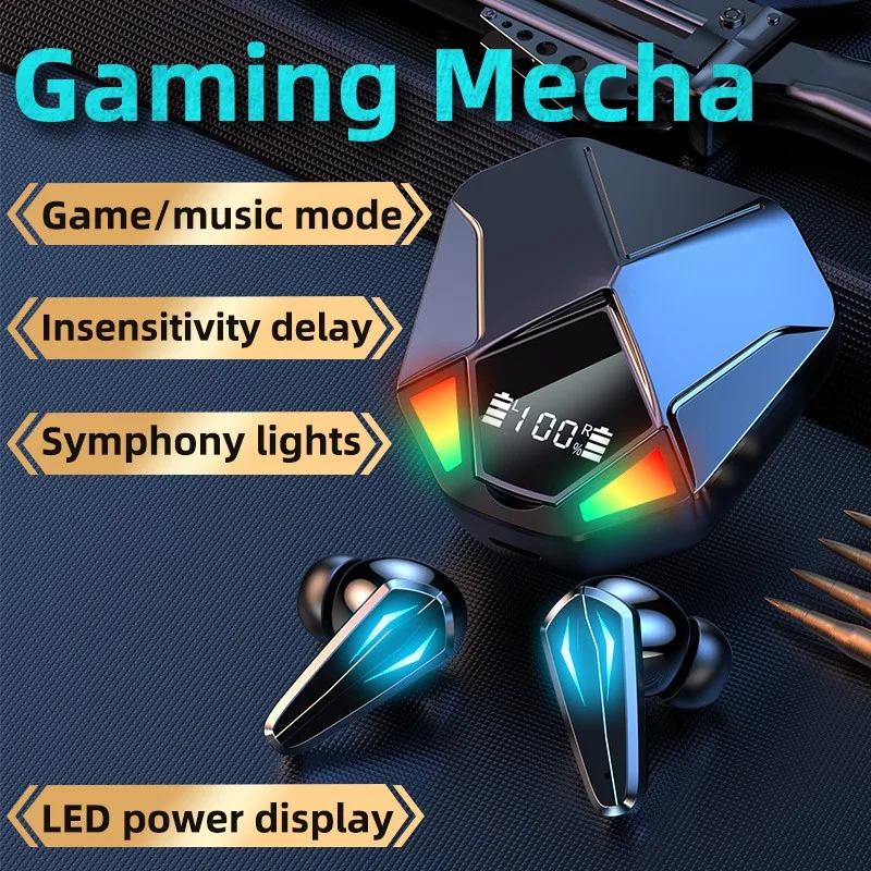 X6 Bluetooth 5.1 Wireless Game Earbuds Headphone Headset Noise Cancelling TWS Waterproof Earbuds For All Smartphones
X6 Bluetooth 5.1 Wireless Game Earbuds Headphone Headset Noise Cancelling TWS Waterproof Earbuds For All Smartphones