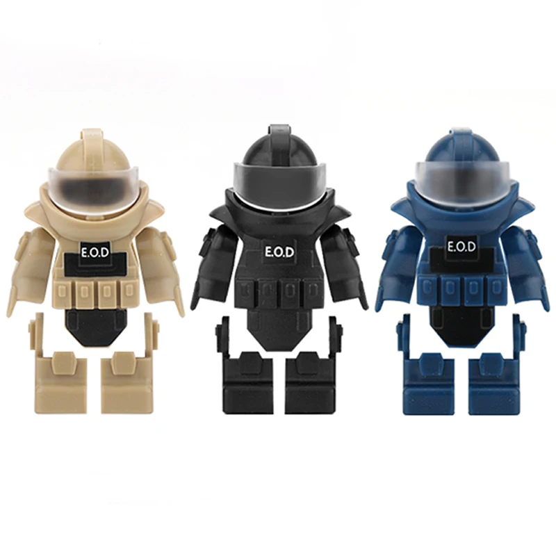 Military Series Blocks Special Force EOD Protective Garment Suit Weapon Pack WW2 Soldier SWAT Accessories MOC Building Brick Toy
Military Series Blocks Special Force EOD Protective Garment Suit Weapon Pack WW2 Soldier SWAT Accessories MOC Building Brick Toy