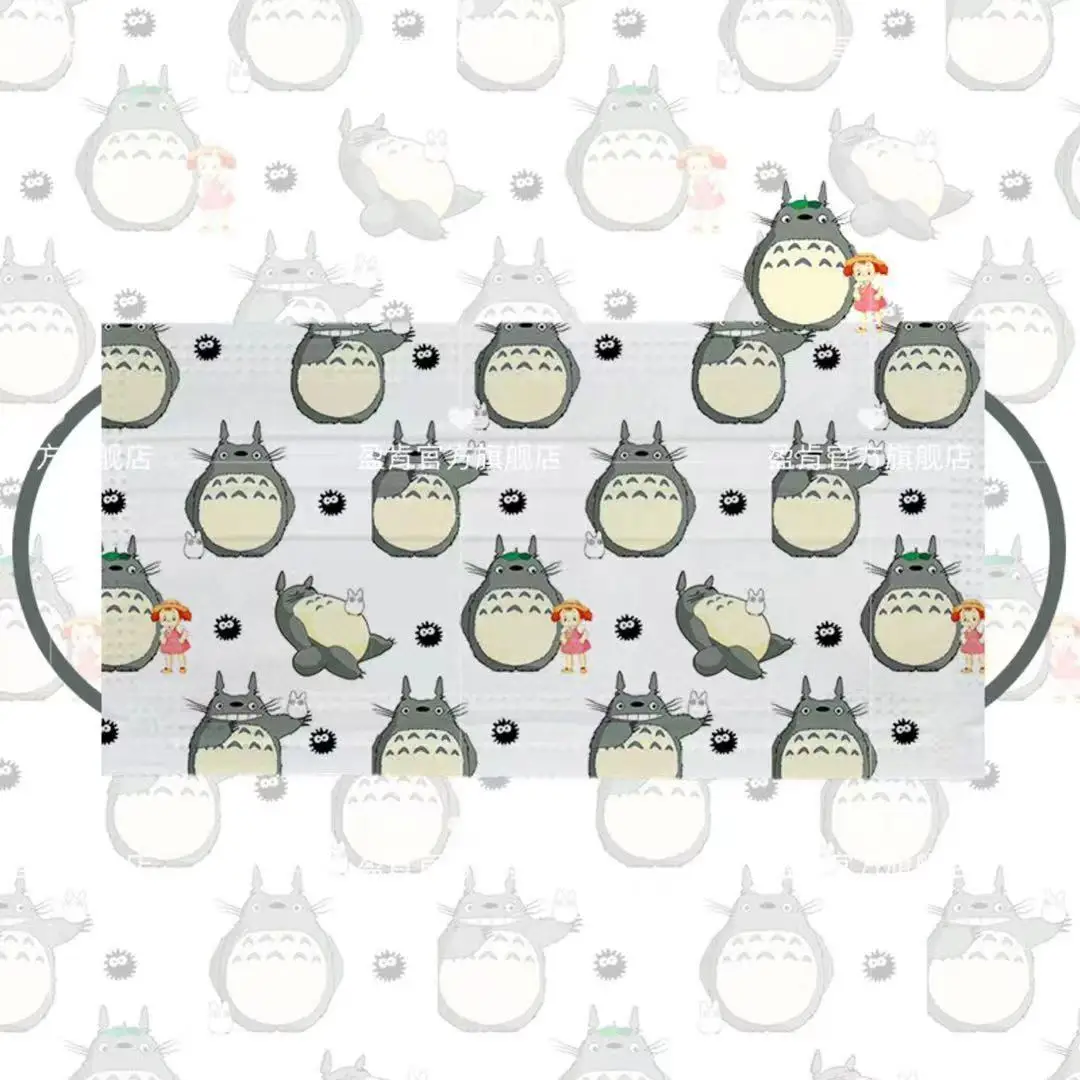 Маска одноразовая 3-слойная с принтом «Мой сосед Тоторо», 50 шт. 
Маска одноразовая 3-слойная с принтом «Мой сосед Тоторо», 50 шт.