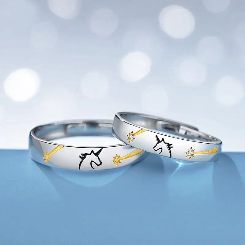 Starlight Unicorn Couple Pair Ring Creative Fashion Star Enamel Craft Adjustable Ring Couple Pair Ring Romantic Jewelry
Starlight Unicorn Couple Pair Ring Creative Fashion Star Enamel Craft Adjustable Ring Couple Pair Ring Romantic Jewelry