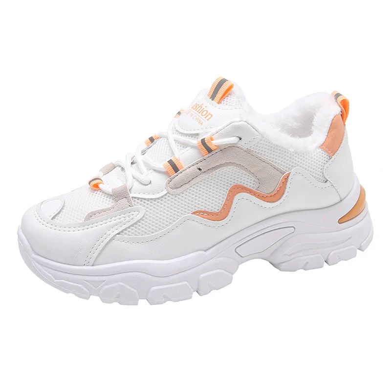 Женские кроссовки на платформе, повседневные теплые кроссовки, уличная спортивная обувь, Осень-зима 2022 
Женские кроссовки на платформе, повседневные теплые кроссовки, уличная спортивная обувь, Осень-зима 2022