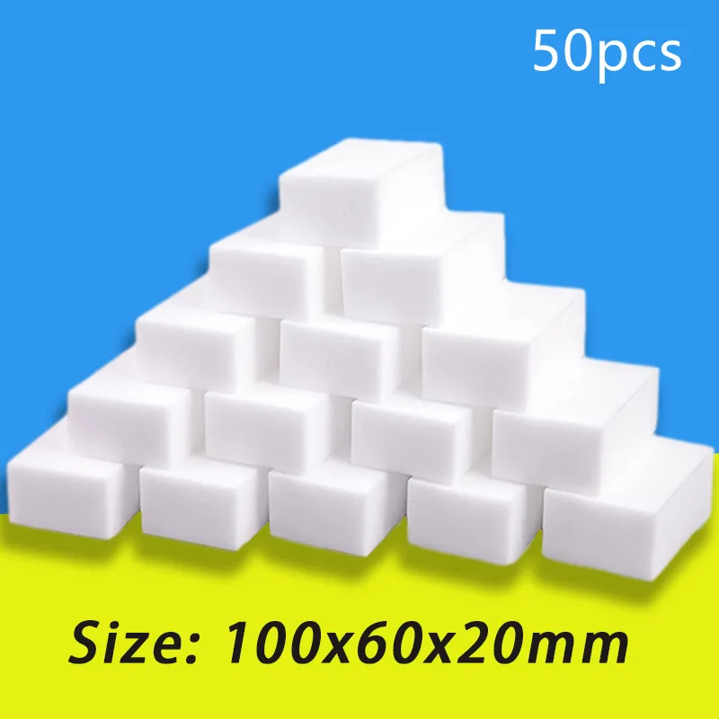 50pcs Melamine Sponge Magic Sponge Household Sponge Eraser Cleaning Tools for Office Kitchen Bath Cleaning Sponges
50pcs Melamine Sponge Magic Sponge Household Sponge Eraser Cleaning Tools for Office Kitchen Bath Cleaning Sponges