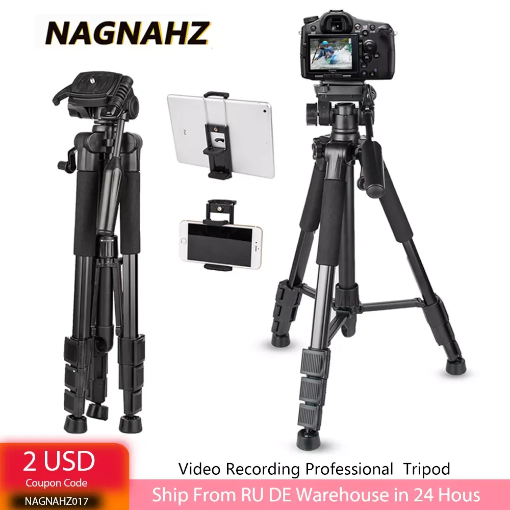 67in Camera Tripod Professional Photography Tripod Stand with Phone Holder Portable Travel Tripe for Canon Sony Nikon Cameras
67in Camera Tripod Professional Photography Tripod Stand with Phone Holder Portable Travel Tripe for Canon Sony Nikon Cameras