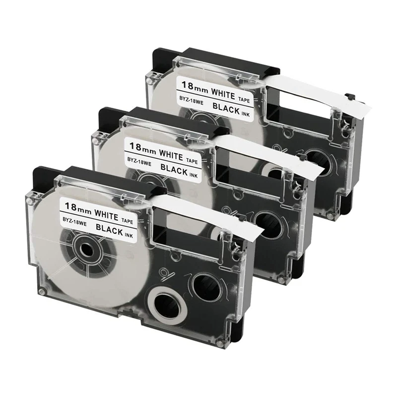 3-Pack Label Tape Compatible XR-18WE XR18WE For Casio Label Maker Tape 18Mm For EZ Label Maker KL-750 KL-780 KL-7000
3-Pack Label Tape Compatible XR-18WE XR18WE For Casio Label Maker Tape 18Mm For EZ Label Maker KL-750 KL-780 KL-7000