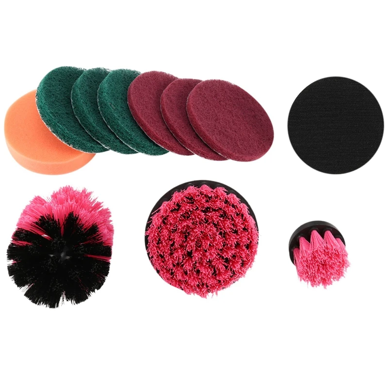 11Pcs Electric Drill Brush Set,2/3.5/4 Inch Cordless Electric Drill Cleaning Brush Polishing Sponge Polishing Disc
11Pcs Electric Drill Brush Set,2/3.5/4 Inch Cordless Electric Drill Cleaning Brush Polishing Sponge Polishing Disc