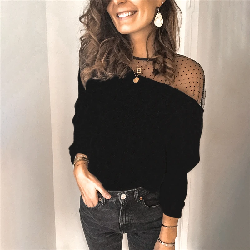 Женские Модные Лоскутные кружевные топы высокого качества рубашки с длинным рукавом новые женские рубашки для женщин женская одежда
Женские Модные Лоскутные кружевные топы высокого качества рубашки с длинным рукавом новые женские рубашки для женщин женская одежда