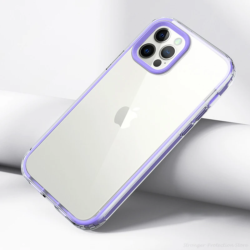 Transparent Colorful Frame Phone Cases For iPhone 13 12 Mini 11 Pro Max X XR XS 7 8 Plus SE2020 Shockproof TPU Soft Back Cover
Transparent Colorful Frame Phone Cases For iPhone 13 12 Mini 11 Pro Max X XR XS 7 8 Plus SE2020 Shockproof TPU Soft Back Cover