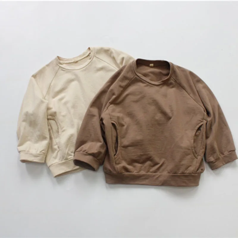 Korean Style Baby Girls Boys Casual Loose T-shirt Spring Autumn Children Clothing Kids Cotton Long Sleeve Solid Color T-shirt
Korean Style Baby Girls Boys Casual Loose T-shirt Spring Autumn Children Clothing Kids Cotton Long Sleeve Solid Color T-shirt