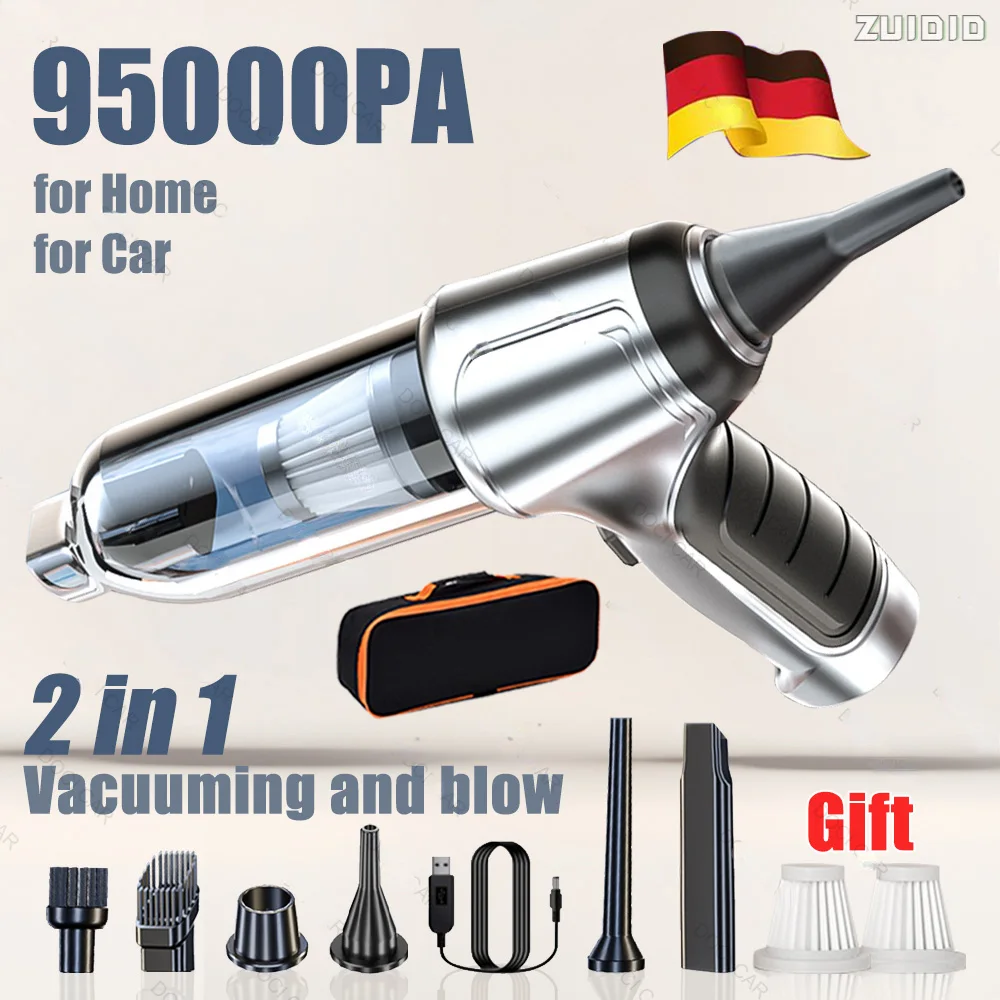 95000PA Car Vacuum Cleaner Wireless Handheld Car Vacuum Vacuuming Portable Strong Suction Cleaning Products For Home Appliance
95000PA Car Vacuum Cleaner Wireless Handheld Car Vacuum Vacuuming Portable Strong Suction Cleaning Products For Home Appliance