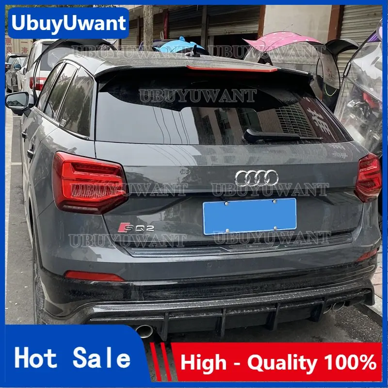 

Use For Audi Q2 Car Spoiler 2018 2019 2020-2023 ABS Plastic Car Roof Spoiler Rear Tail Lip Wing Hatchback Universal Q2 Car Wing
