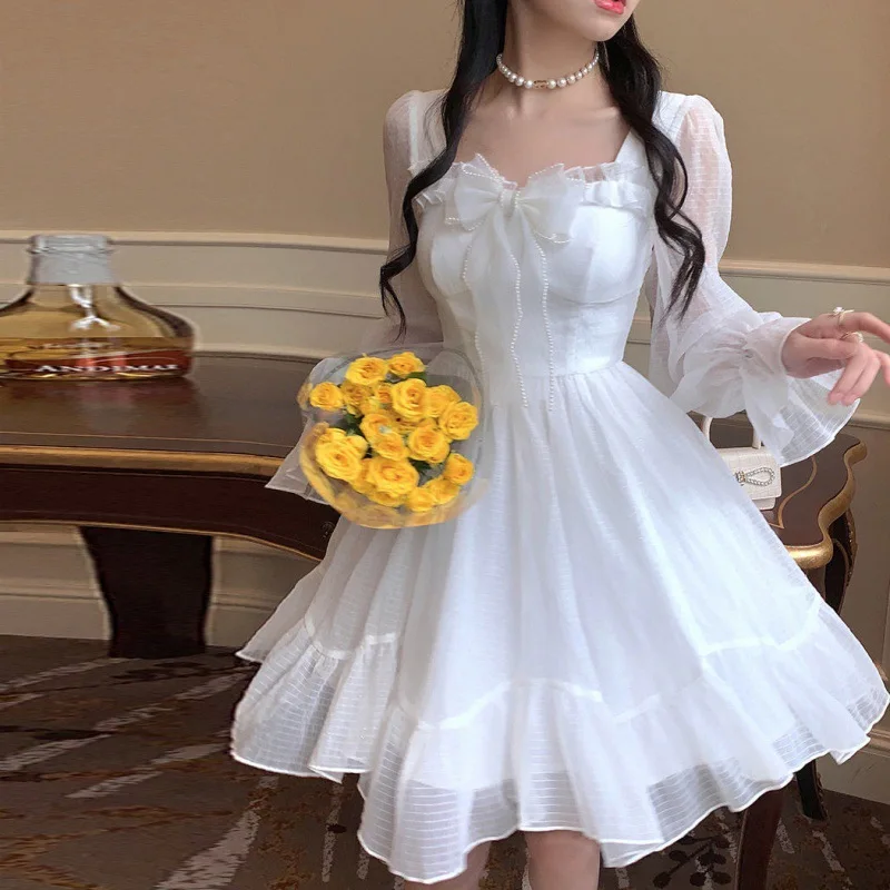 French Sweet Fairy Lolita Dress Women Long Sleeve Lace Y2K Dress Vintage Kawaii Clothes One Piece Party Dresses 2022 Autumn
French Sweet Fairy Lolita Dress Women Long Sleeve Lace Y2K Dress Vintage Kawaii Clothes One Piece Party Dresses 2022 Autumn