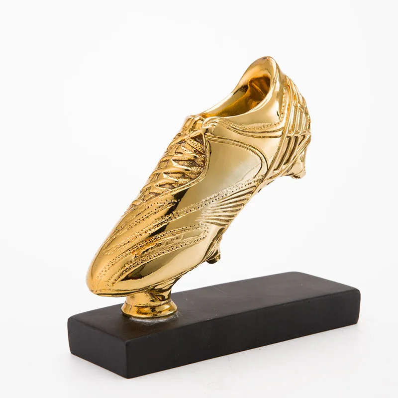 Football World Cup Golden Boot Best Shooter Award Trophy Resin Crafts Gold Plated Soccer Shoe Model Home Decoration Statue
Football World Cup Golden Boot Best Shooter Award Trophy Resin Crafts Gold Plated Soccer Shoe Model Home Decoration Statue