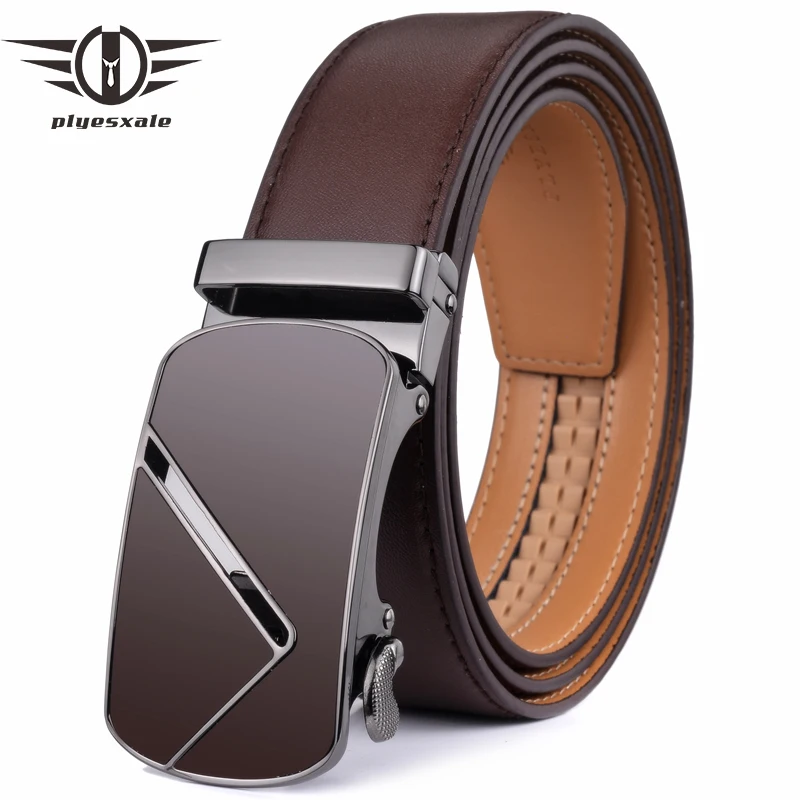 Plyesxale Fashion Men's Cowskin Belts Automatic Buckle Belt Genuine Leather Luxury Strap Male Belts Brand Ratchet Waistband G44
Plyesxale Fashion Men's Cowskin Belts Automatic Buckle Belt Genuine Leather Luxury Strap Male Belts Brand Ratchet Waistband G44