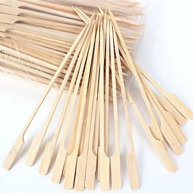 100Pcs Bamboo Paddle Skewers Barbecue Bamboo Skewers Cocktail Sticks For Barbeque Kebabs Cocktails Buffets Party
100Pcs Bamboo Paddle Skewers Barbecue Bamboo Skewers Cocktail Sticks For Barbeque Kebabs Cocktails Buffets Party