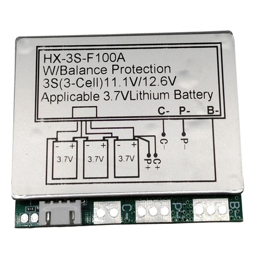 Защитная плата 3S 12 в 100 А для литиевой батареи, PCB BMS модуль защиты заряда, подходит для стандартного резервного питания
Защитная плата 3S 12 в 100 А для литиевой батареи, PCB BMS модуль защиты заряда, подходит для стандартного резервного питания