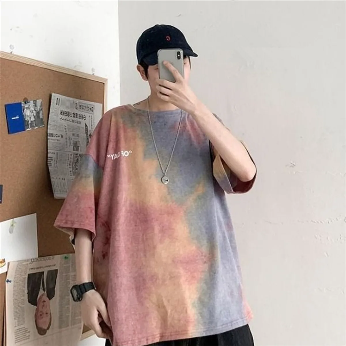 Oversize Harajuku Short Sleeve Tops Hip Hop Men T Shirt Streetwear Funny Punk Loose T-Shirt Summer Gothic Tie Dyed T Shirt Boys
Oversize Harajuku Short Sleeve Tops Hip Hop Men T Shirt Streetwear Funny Punk Loose T-Shirt Summer Gothic Tie Dyed T Shirt Boys