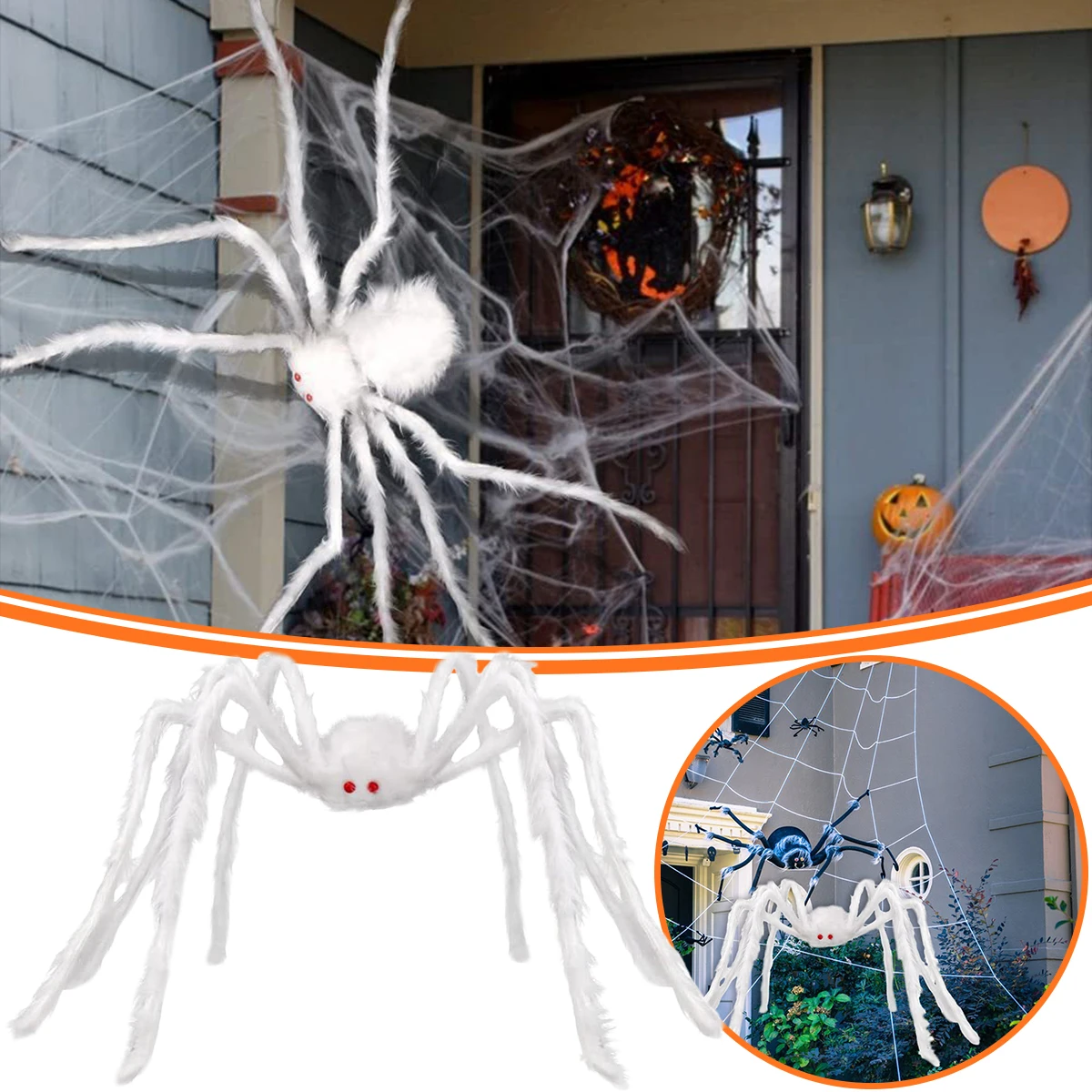 Гигантский пушистый паук на Хэллоуин, реалистичный ужас, поддельные пауки с красными глазами для внутреннего фокуса или оформления, предметы декора
Гигантский пушистый паук на Хэллоуин, реалистичный ужас, поддельные пауки с красными глазами для внутреннего фокуса или оформления, предметы декора