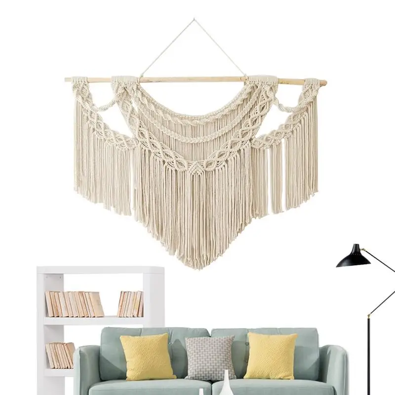 Wall Macrame Decor Handmade Woven Wall Tapestry Handmade Macrame Wall Hangings Boho Living Room Decor Bohemian Tassel Art
Wall Macrame Decor Handmade Woven Wall Tapestry Handmade Macrame Wall Hangings Boho Living Room Decor Bohemian Tassel Art