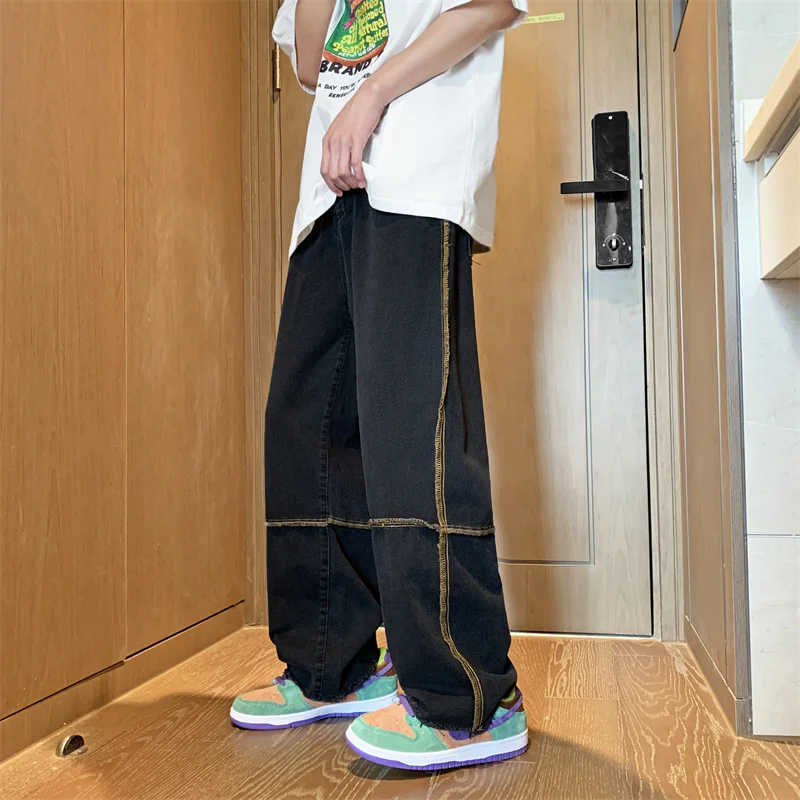 J GIRLS Jeans Men Loose Patchwork Design Students Spring New All-match Retro Korean Harajuku Popular Denim
J GIRLS Jeans Men Loose Patchwork Design Students Spring New All-match Retro Korean Harajuku Popular Denim