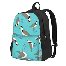 Galore ( Aqua ) Fashion Travel Laptop School Backpack Bag Australian Native Masked Lapwing Spur Winged Vanellus Miles Plover