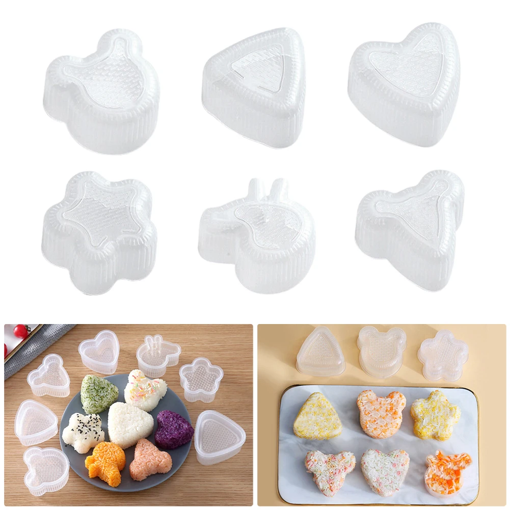 Onigiri Mold Rice Balls Molds Various Shapes 6pcs Bento Press Maker Mould DIY Kitchen Tools Sushi Rolls Rice Ball
Onigiri Mold Rice Balls Molds Various Shapes 6pcs Bento Press Maker Mould DIY Kitchen Tools Sushi Rolls Rice Ball