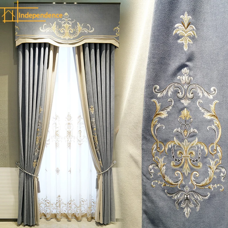 New fashion curtains light luxury simple European embroidered blackout custom living room bedroom floor-to-ceiling windows
New fashion curtains light luxury simple European embroidered blackout custom living room bedroom floor-to-ceiling windows