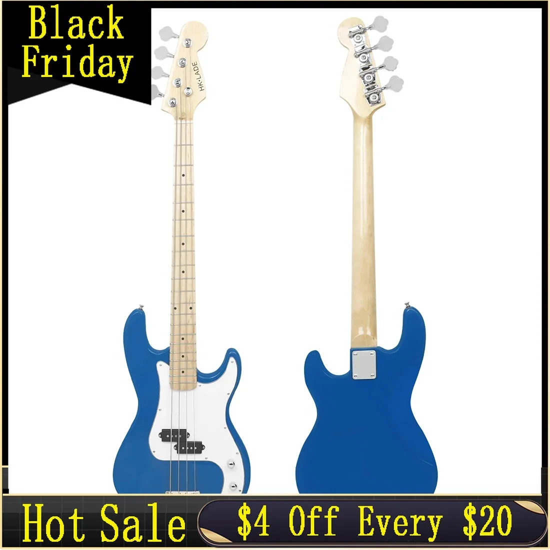 SLADE New Electric Bass Guitar Maple Fingerboard Maple Neck Electric Bass with Amplifier 4 Strings 20 Frets Electric Bass Set
SLADE New Electric Bass Guitar Maple Fingerboard Maple Neck Electric Bass with Amplifier 4 Strings 20 Frets Electric Bass Set