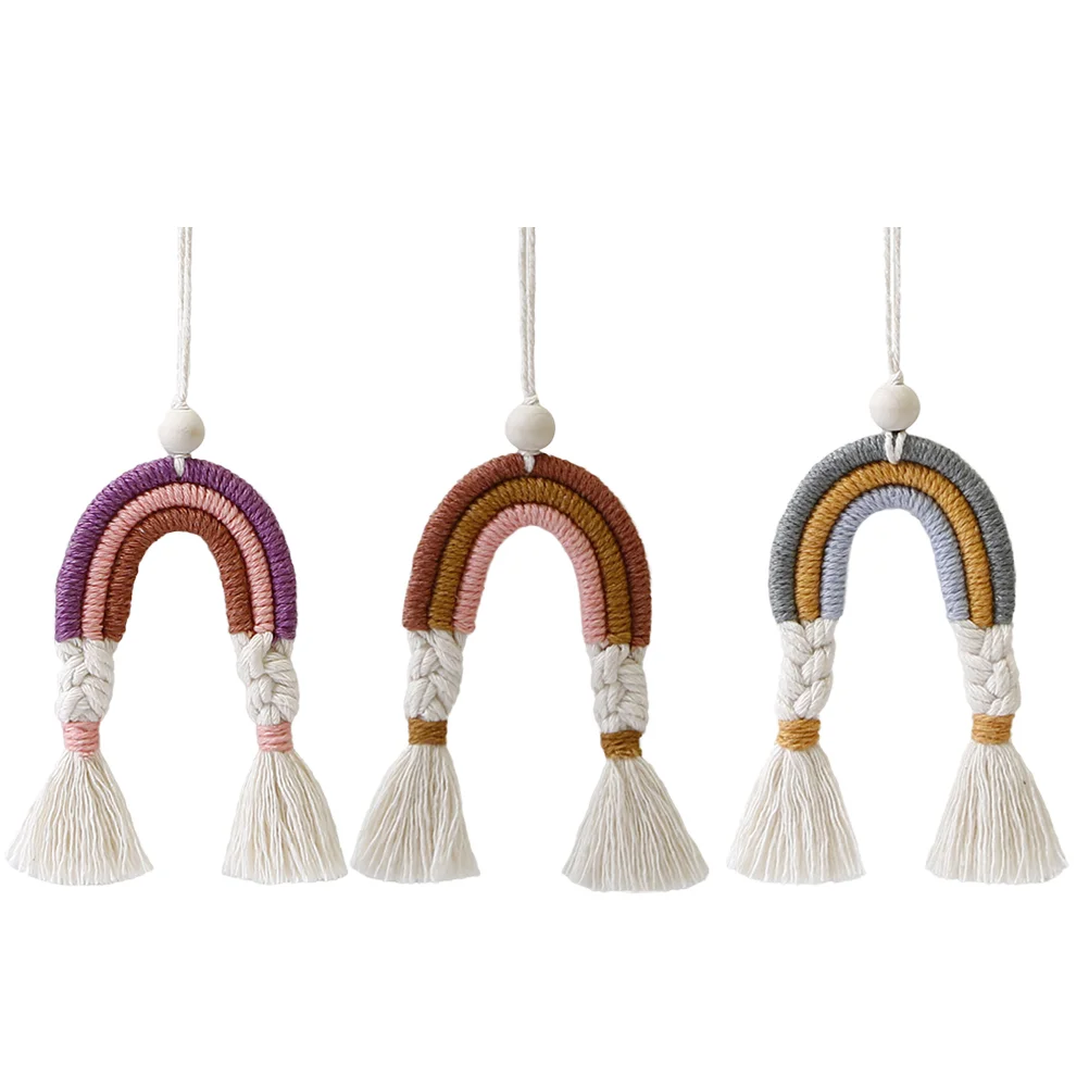 3pcs Fashion Creative Exquisite Car Rainbow Charms Car ar Hanging Pendant Hand-woven Car Pendant
3pcs Fashion Creative Exquisite Car Rainbow Charms Car ar Hanging Pendant Hand-woven Car Pendant