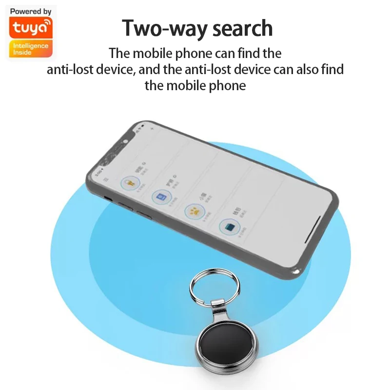 

Tuya Bluetooth Smart Tag Key Anti Loss Device Pet Anti Loss Position Tracker Smart Life APP Tracker Item Finder