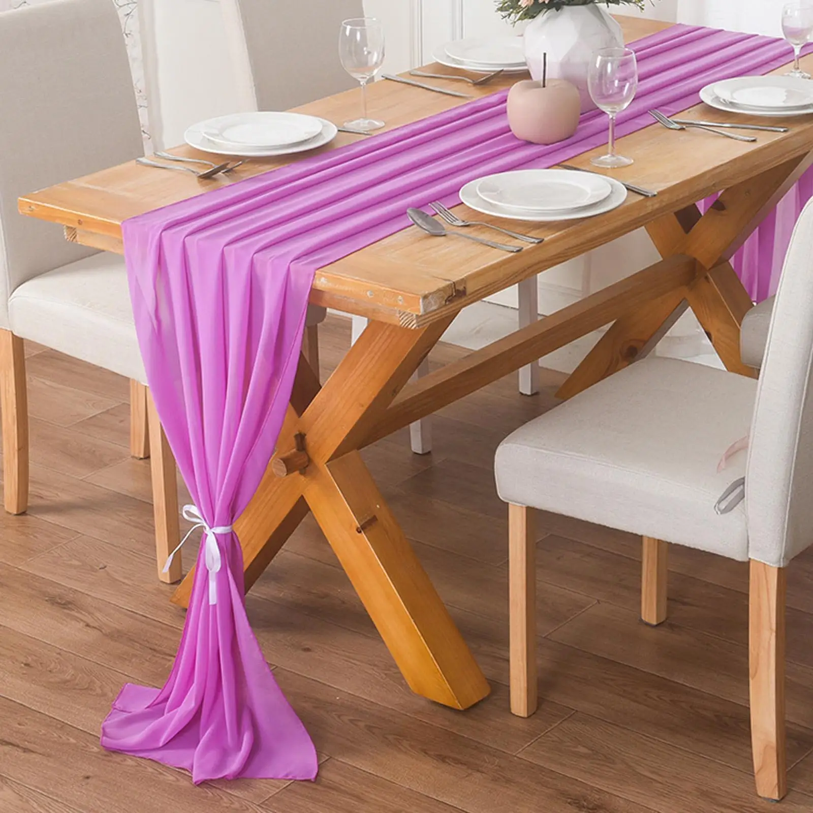 Modern Wedding Banquet Stage Table Runner Home Decoration Polyester Chiffon Fabric Flag Table P2H3
Modern Wedding Banquet Stage Table Runner Home Decoration Polyester Chiffon Fabric Flag Table P2H3