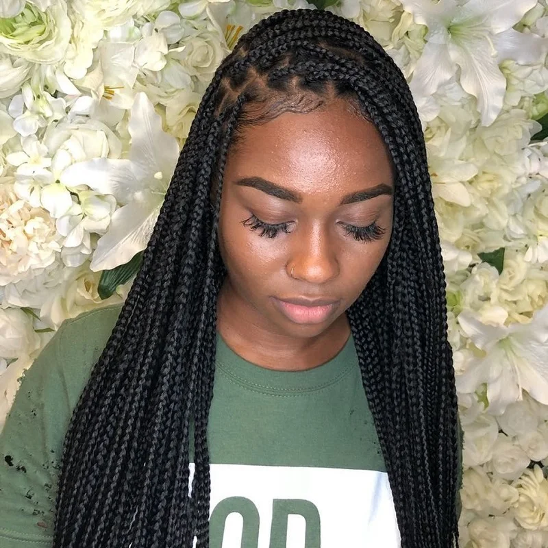 Mentor 36 Inches Lace Front Knotless Box Braided Wigs With Baby Hair Super Long Synthetic Cornrow Braids Wig For Black Women
Mentor 36 Inches Lace Front Knotless Box Braided Wigs With Baby Hair Super Long Synthetic Cornrow Braids Wig For Black Women