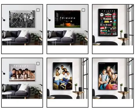 Друзья, ТВ-серия, искусство, холст, плакат для гостиной, Декор, домашняя Настенная картина 
Друзья, ТВ-серия, искусство, холст, плакат для гостиной, Декор, домашняя Настенная картина