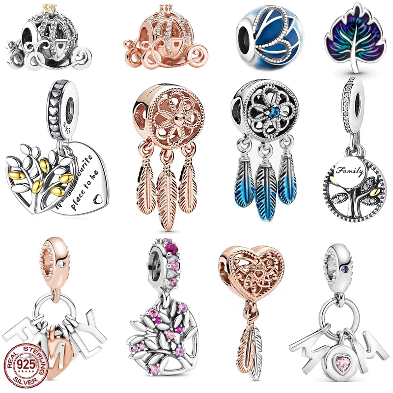 Hot Sale 925 Sterling Silver Pumpkin Car Feather Pendant Charm fit Original Fashion Style Charm Beads DIY Women's Jewelry Gifts
Hot Sale 925 Sterling Silver Pumpkin Car Feather Pendant Charm fit Original Fashion Style Charm Beads DIY Women's Jewelry Gifts