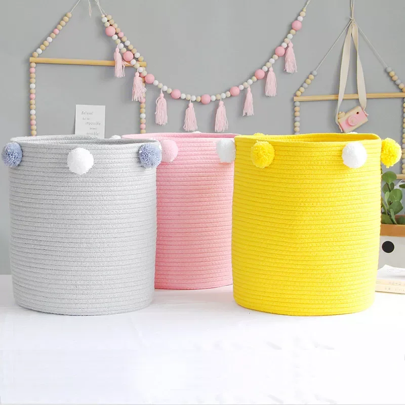 1Pcs Cotton Rope Laundry Basket for Household for Sundries Foldable Storage Box 3Colors Multi Purpose Hand Woven
1Pcs Cotton Rope Laundry Basket for Household for Sundries Foldable Storage Box 3Colors Multi Purpose Hand Woven