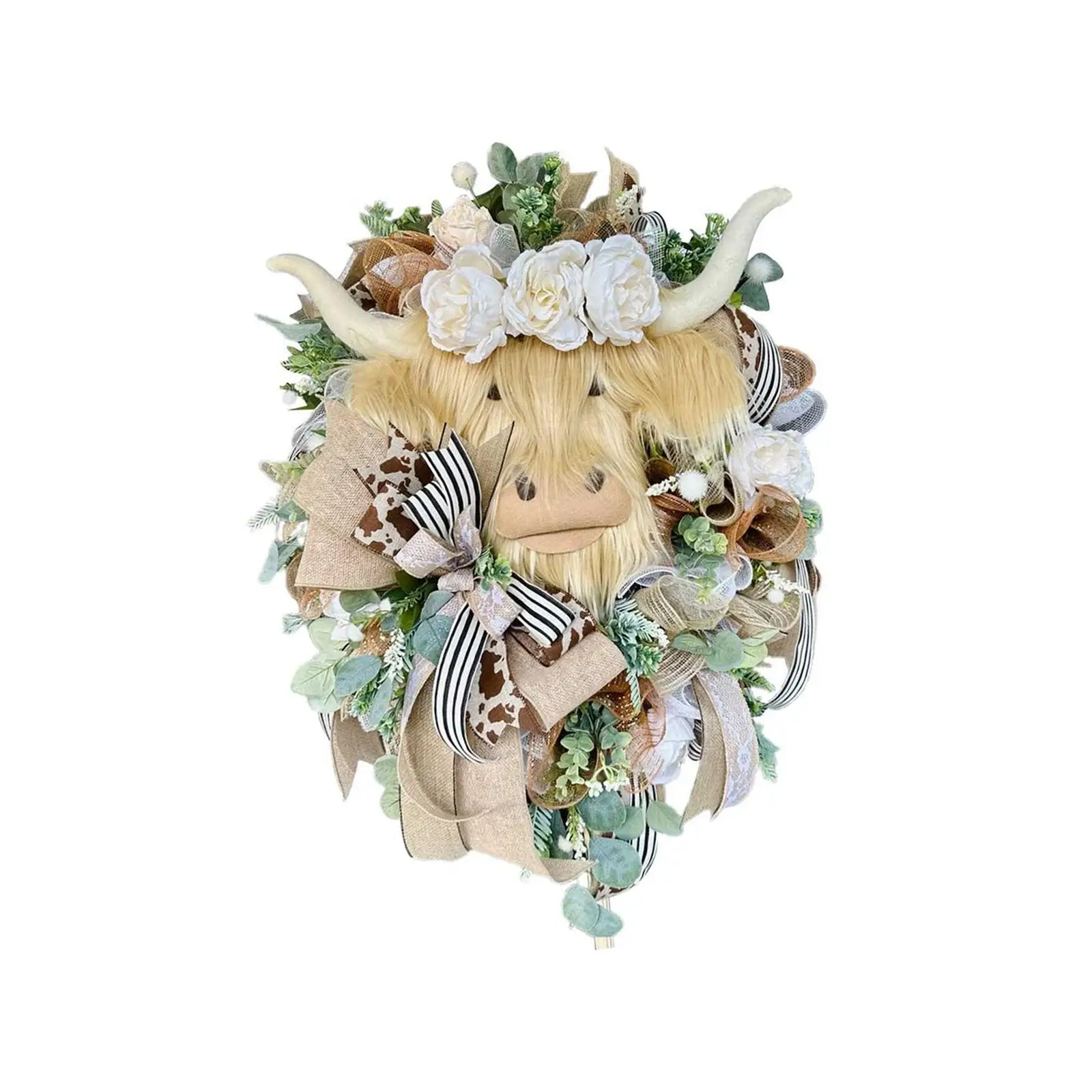 Highland Cow Wreath Spring Easter Wreaths for Front Door Hanger Handmade Hanging Flower Garland for Home Porch Holiday Ornaments
Highland Cow Wreath Spring Easter Wreaths for Front Door Hanger Handmade Hanging Flower Garland for Home Porch Holiday Ornaments