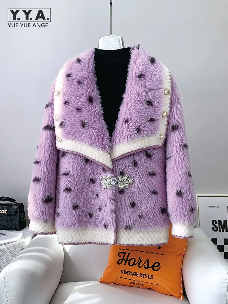 Luxury Ladies Polka Dot Print Real Fur Jackets Vintage Sheep Wool Fur Long Sleeve Coat Winter Fashion Office Warm Outwear Female
Luxury Ladies Polka Dot Print Real Fur Jackets Vintage Sheep Wool Fur Long Sleeve Coat Winter Fashion Office Warm Outwear Female