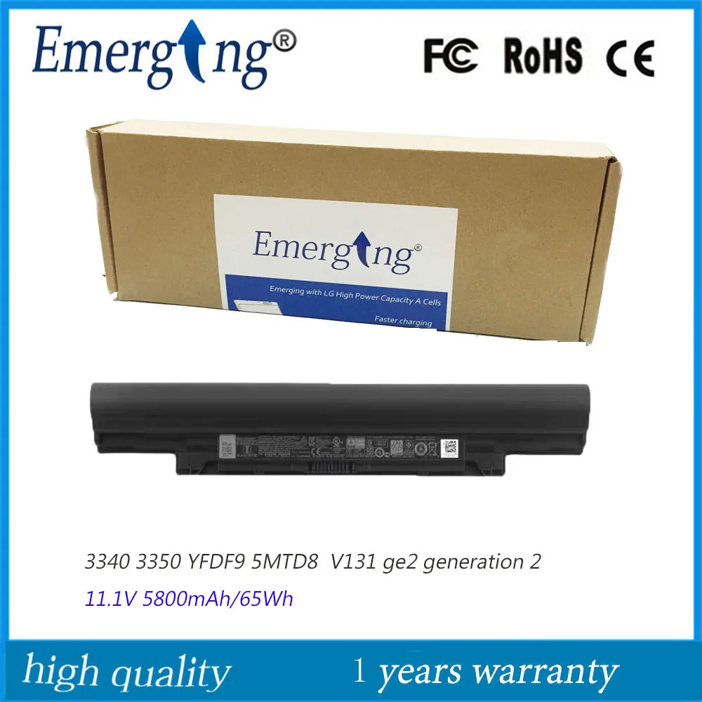 Оригинальный аккумулятор YFDF9 для ноутбука Dell Latitude E3340 11,1 3340 V131 Generation 2 ge2 5MTD8 7WV3V H4PJP, 3350 в, 65 Вт/ч
Оригинальный аккумулятор YFDF9 для ноутбука Dell Latitude E3340 11,1 3340 V131 Generation 2 ge2 5MTD8 7WV3V H4PJP, 3350 в, 65 Вт/ч