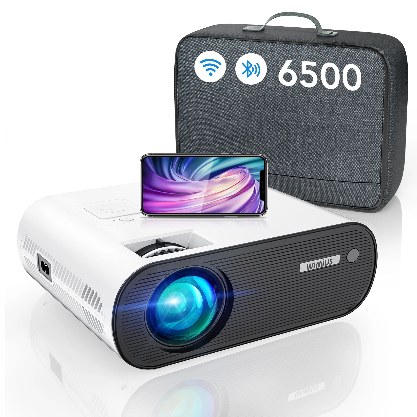 WIMIUS WIFI Projector K5 Mini Portable Projector Bluetooth5.0 Native 1080P Full HD Video Projector 200'' Large Screen For Home
WIMIUS WIFI Projector K5 Mini Portable Projector Bluetooth5.0 Native 1080P Full HD Video Projector 200'' Large Screen For Home