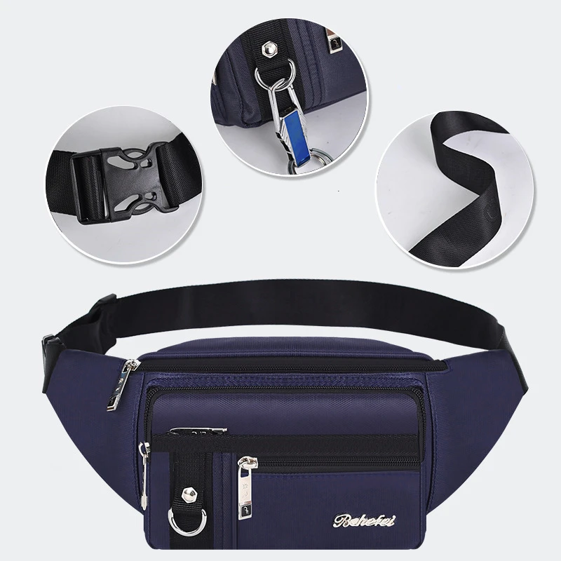 Men's Storage Bag Outdoor Sports Multifunctional Waterproof Square Oxford Cloth Waist Bag Zipper Coin Purse Bags Accessories
Men's Storage Bag Outdoor Sports Multifunctional Waterproof Square Oxford Cloth Waist Bag Zipper Coin Purse Bags Accessories