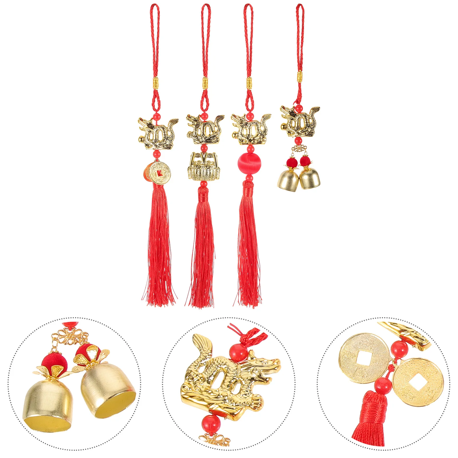 Chinese Style Tassel Dragon Pendant Pendant For Car Hanging Pendant Bonsai New Year Decorations (Mixed Style) 
Chinese Style Tassel Dragon Pendant Pendant For Car Hanging Pendant Bonsai New Year Decorations (Mixed Style)